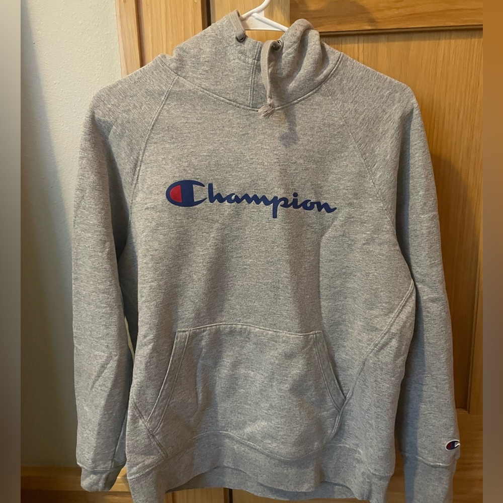 Champion Grey Hoodie Size Medium